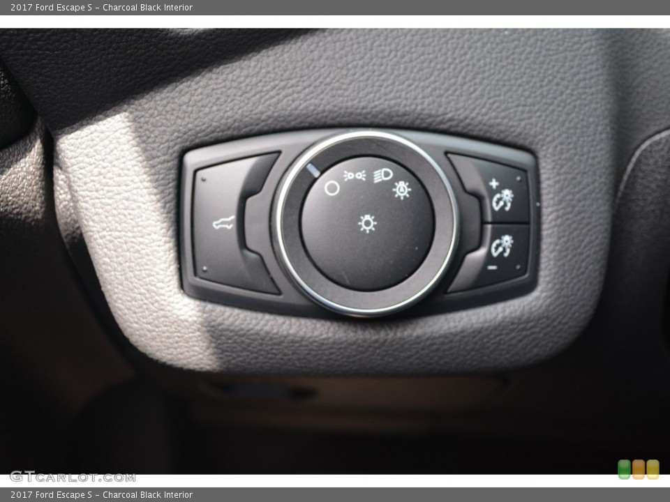 Charcoal Black Interior Controls for the 2017 Ford Escape S #112829942