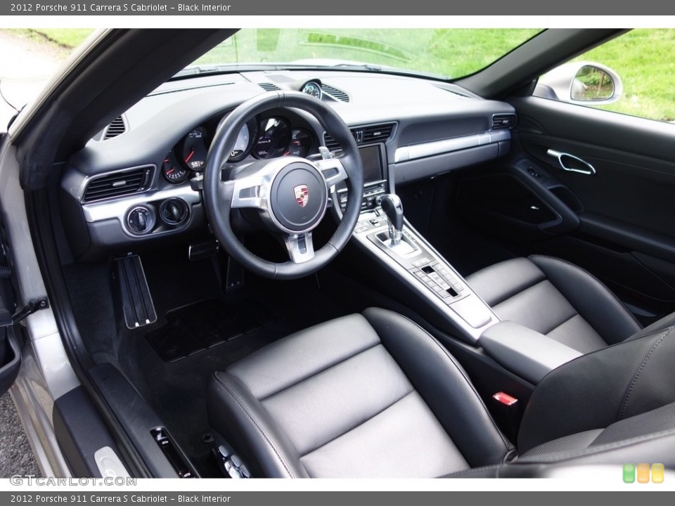 Black Interior Prime Interior for the 2012 Porsche 911 Carrera S Cabriolet #112835790
