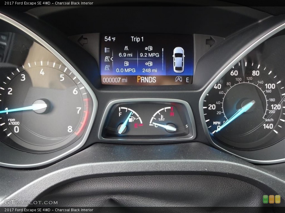 Charcoal Black Interior Gauges for the 2017 Ford Escape SE 4WD #112836513