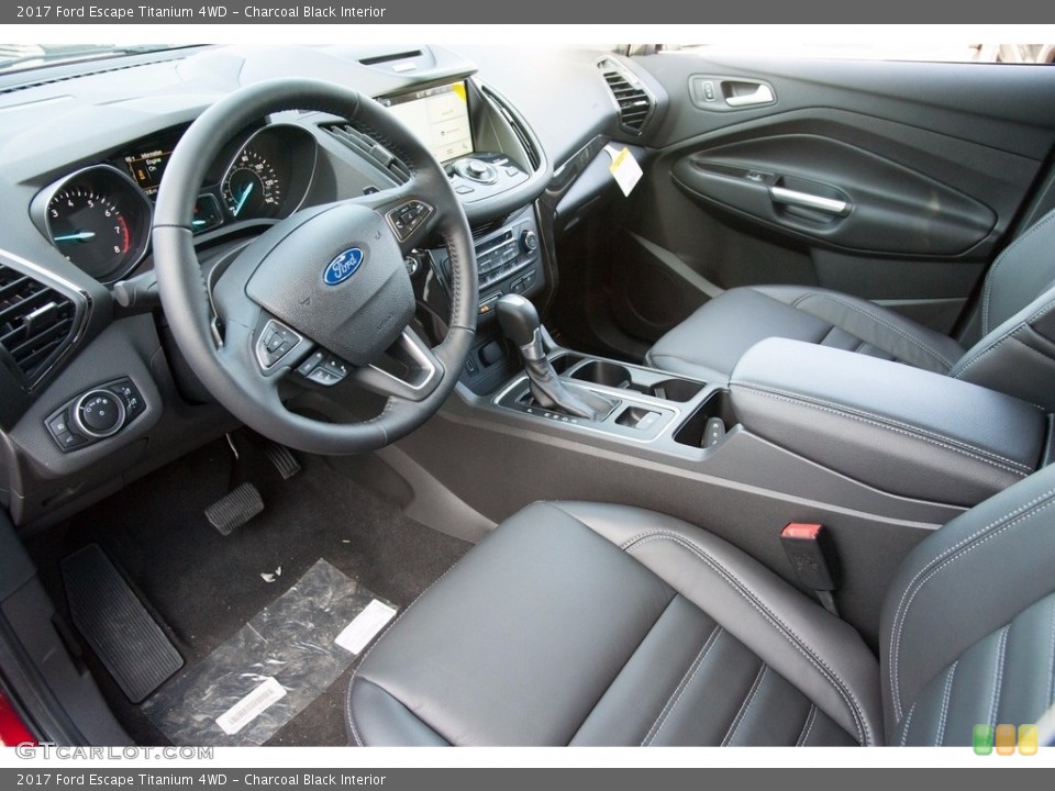 Charcoal Black Interior Photo for the 2017 Ford Escape Titanium 4WD #112839750