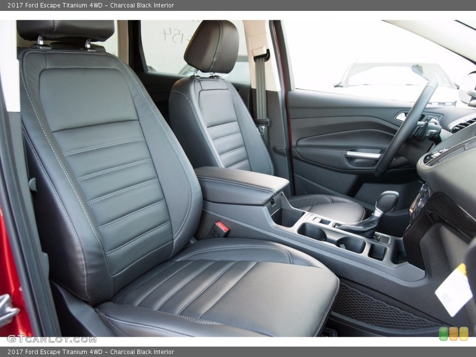 Charcoal Black Interior Front Seat for the 2017 Ford Escape Titanium 4WD #112839786