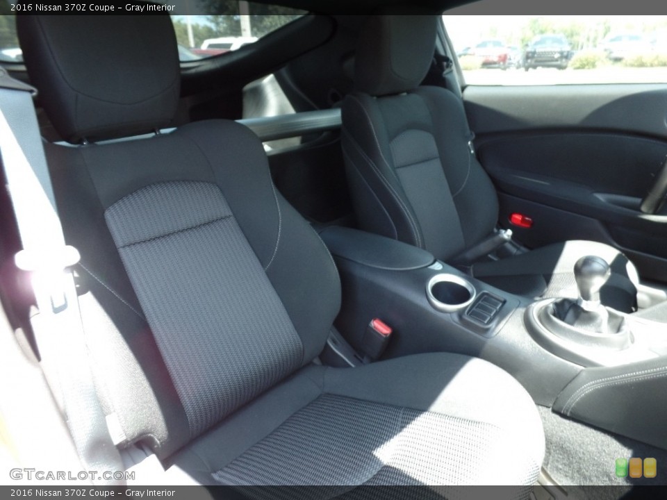 Gray Interior Front Seat for the 2016 Nissan 370Z Coupe #112851380