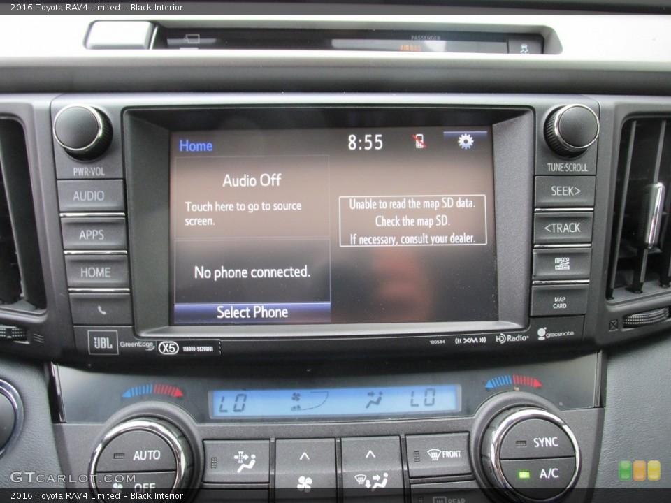 Black Interior Controls for the 2016 Toyota RAV4 Limited #112855097