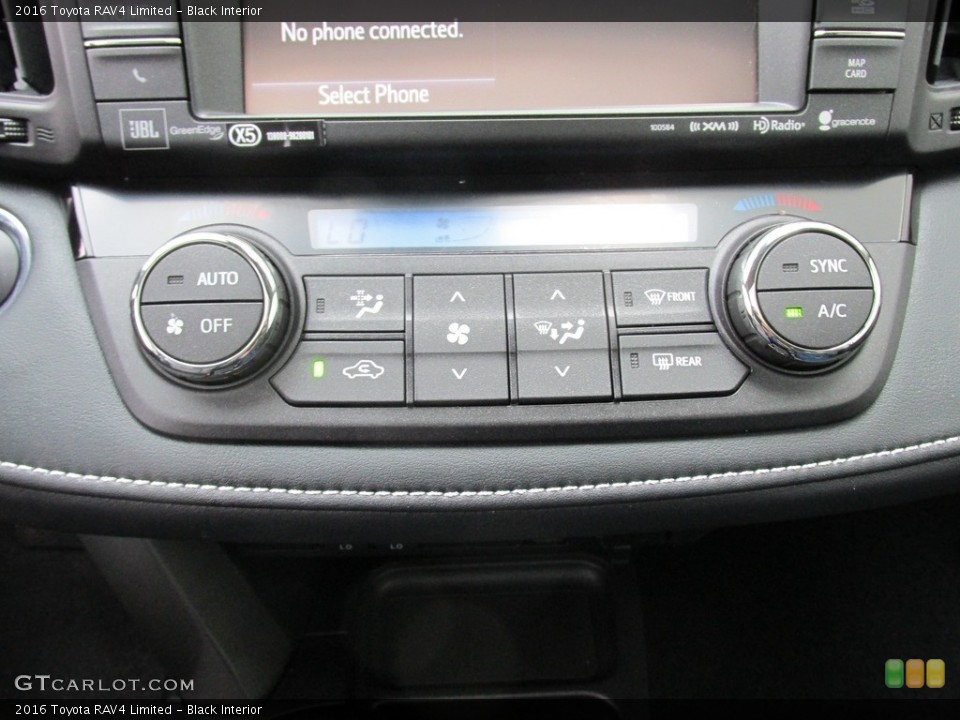 Black Interior Controls for the 2016 Toyota RAV4 Limited #112855121