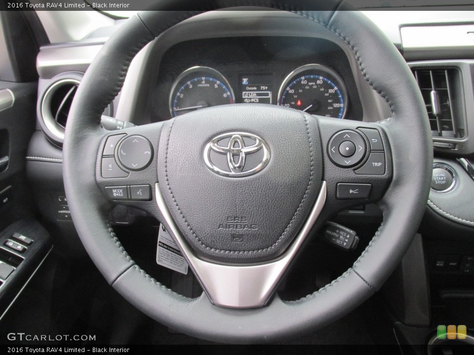 Black Interior Steering Wheel for the 2016 Toyota RAV4 Limited #112855223