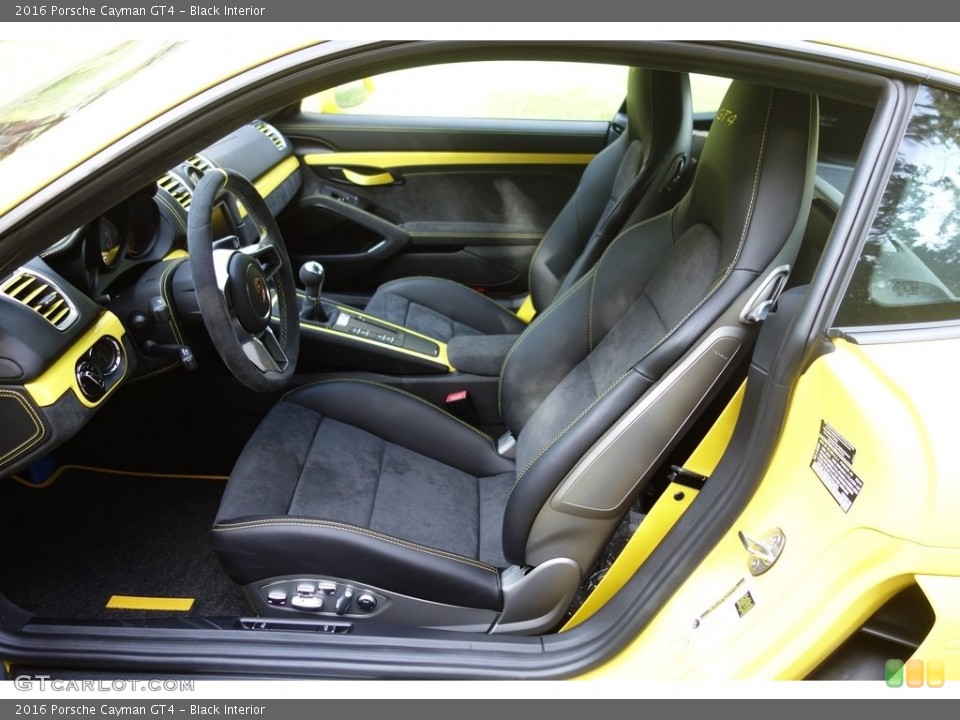 Black Interior Front Seat for the 2016 Porsche Cayman GT4 #112886853
