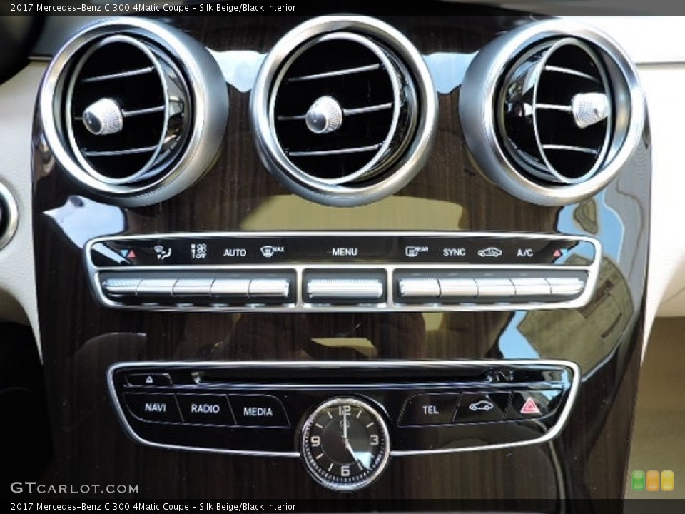 Silk Beige/Black Interior Controls for the 2017 Mercedes-Benz C 300 4Matic Coupe #112888191