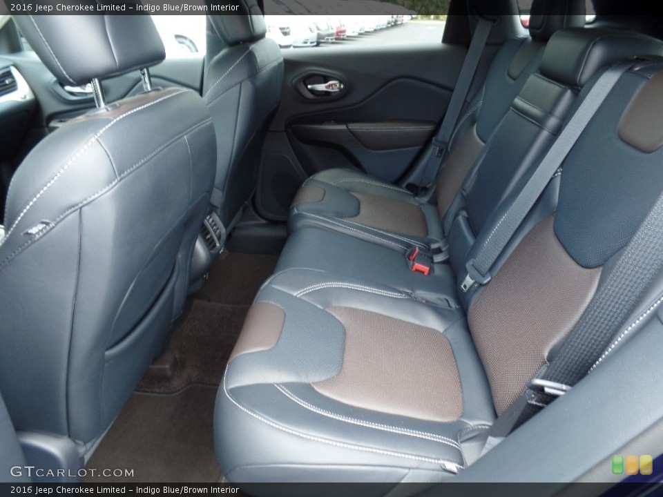 Indigo Blue/Brown Interior Rear Seat for the 2016 Jeep Cherokee Limited #112910779