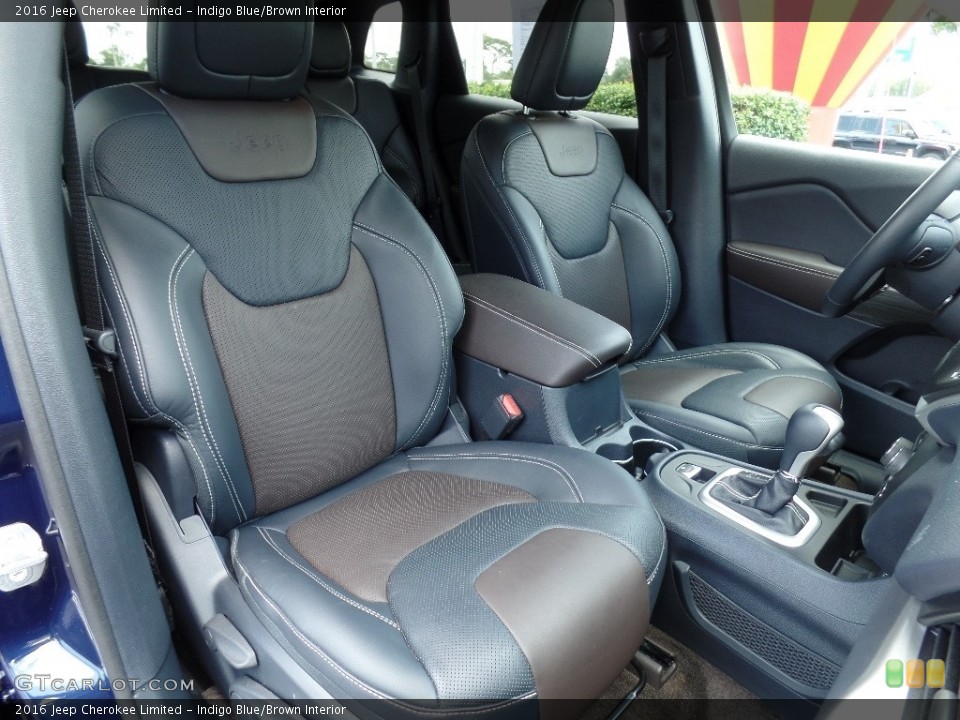 Indigo Blue/Brown 2016 Jeep Cherokee Interiors