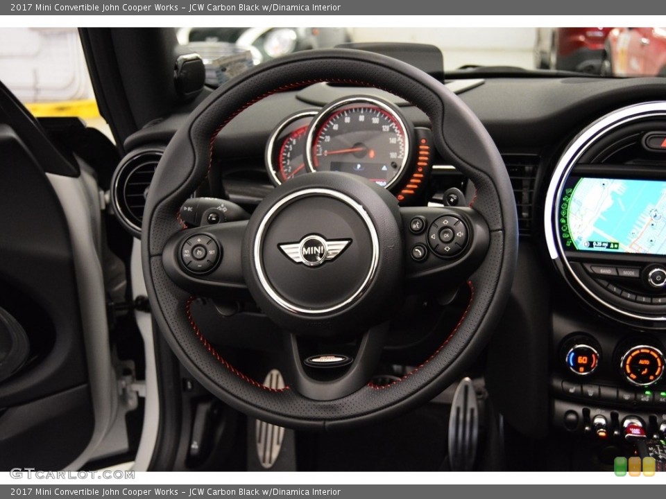 JCW Carbon Black w/Dinamica Interior Steering Wheel for the 2017 Mini Convertible John Cooper Works #112925514