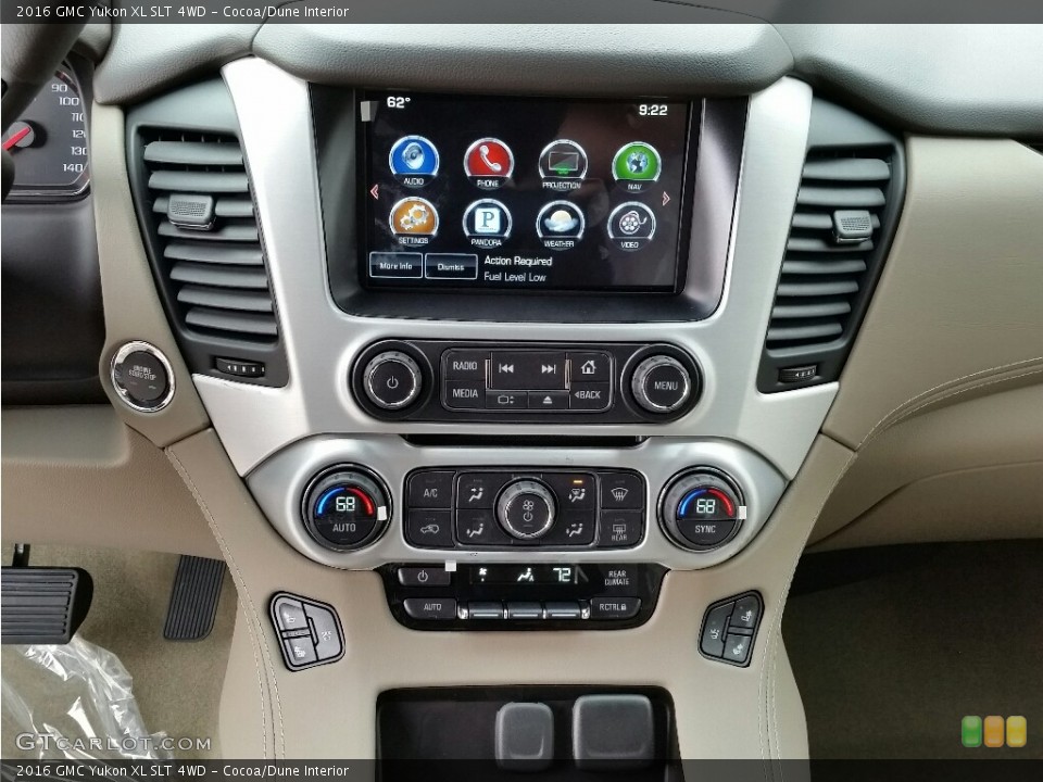 Cocoa/Dune Interior Controls for the 2016 GMC Yukon XL SLT 4WD #112943226
