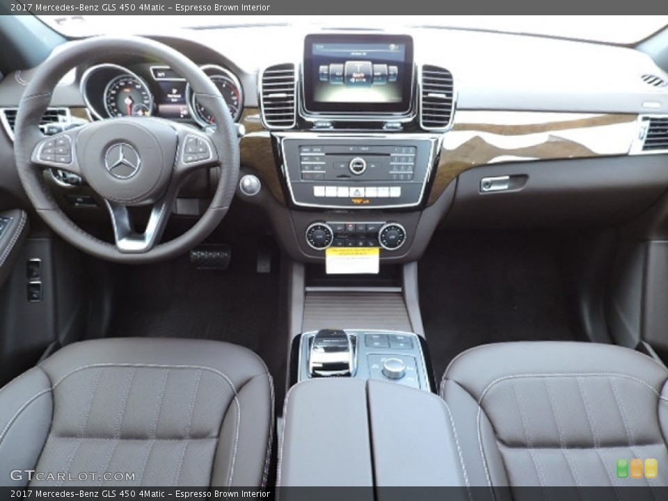 Espresso Brown Interior Dashboard for the 2017 Mercedes-Benz GLS 450 4Matic #112944843