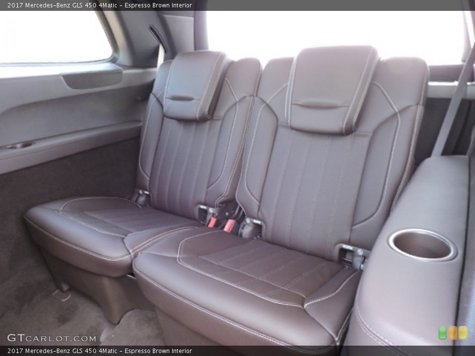 Espresso Brown Interior Rear Seat for the 2017 Mercedes-Benz GLS 450 4Matic #112944912