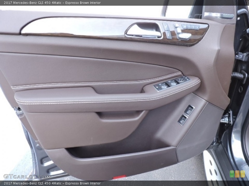 Espresso Brown Interior Door Panel for the 2017 Mercedes-Benz GLS 450 4Matic #112944936