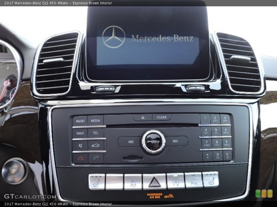 Espresso Brown Interior Controls for the 2017 Mercedes-Benz GLS 450 4Matic #112944967