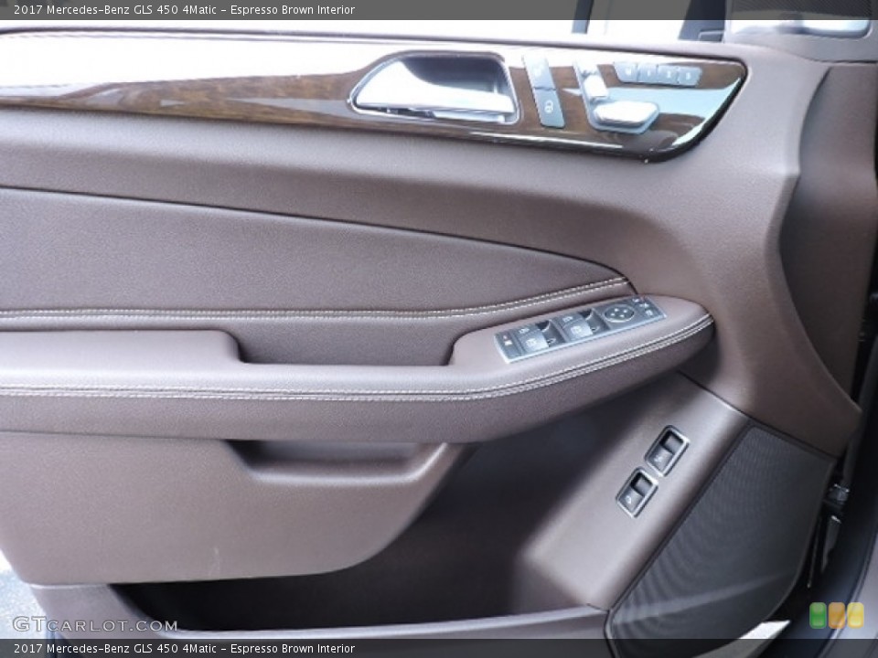 Espresso Brown Interior Door Panel for the 2017 Mercedes-Benz GLS 450 4Matic #112945017