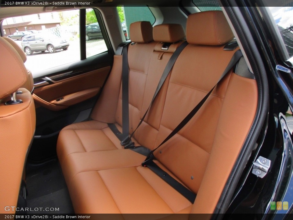 Saddle Brown Interior Rear Seat for the 2017 BMW X3 xDrive28i #112952229
