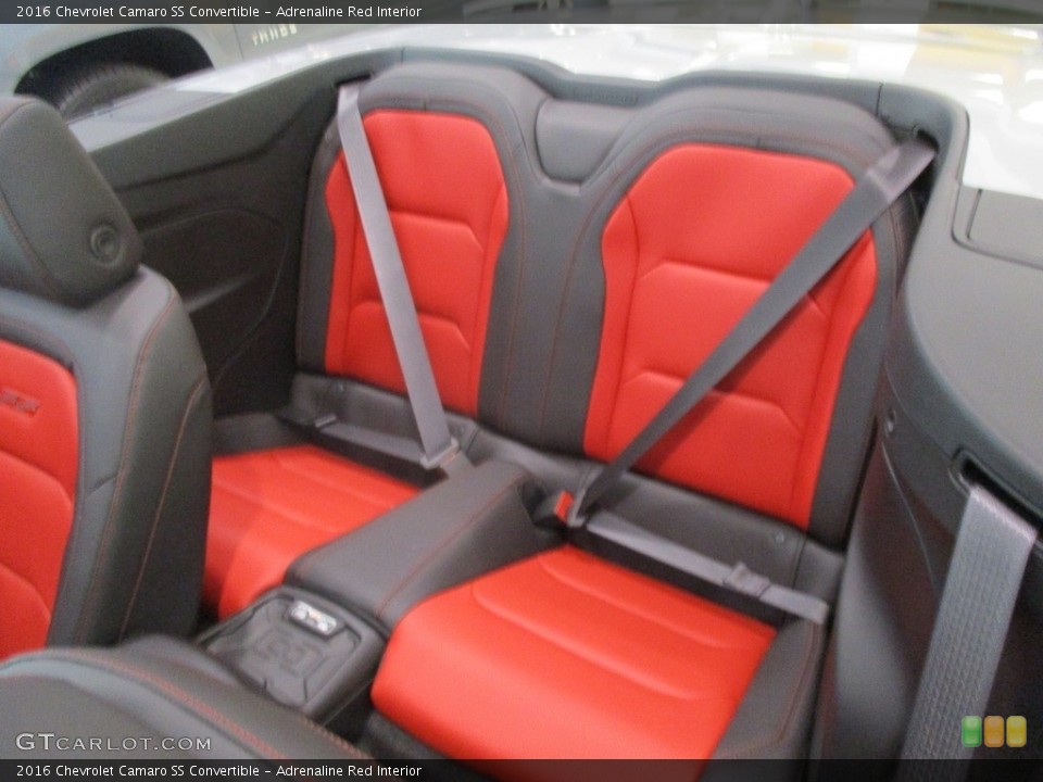 Adrenaline Red Interior Rear Seat for the 2016 Chevrolet Camaro SS Convertible #112954728