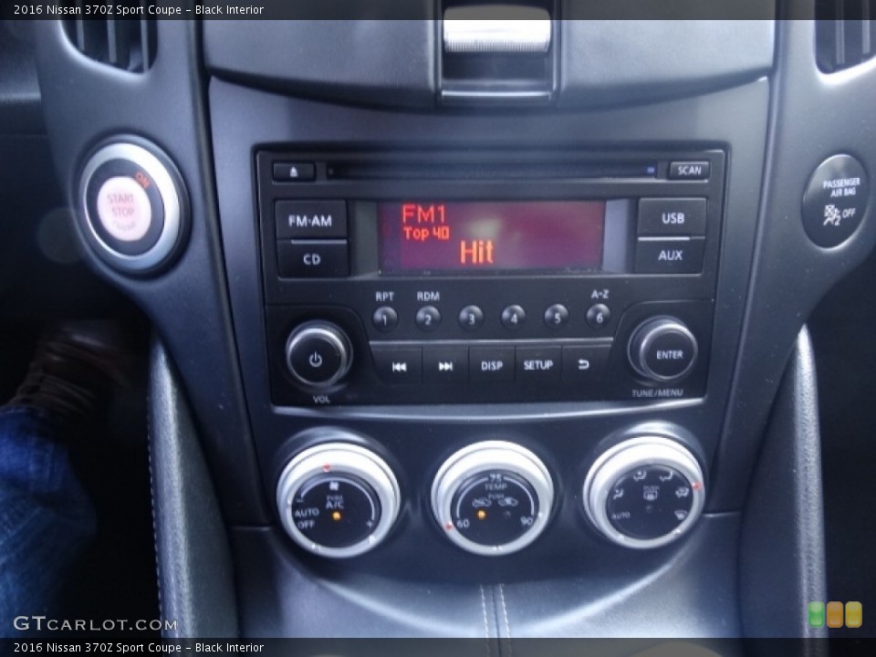Black Interior Controls for the 2016 Nissan 370Z Sport Coupe #112988649
