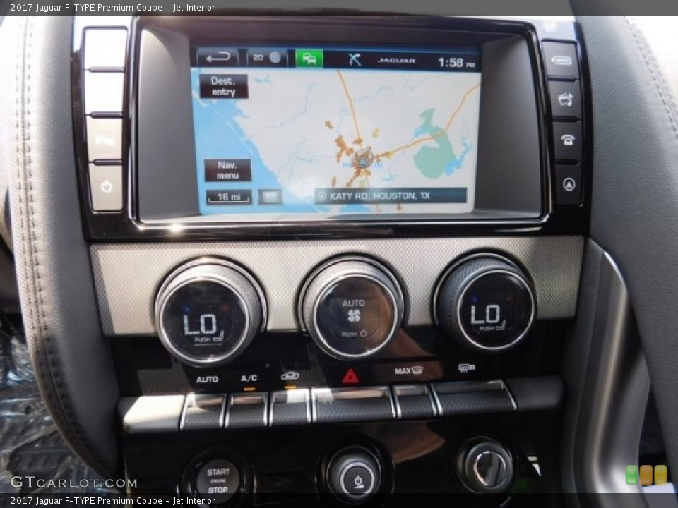 Jet Interior Navigation for the 2017 Jaguar F-TYPE Premium Coupe #113001904