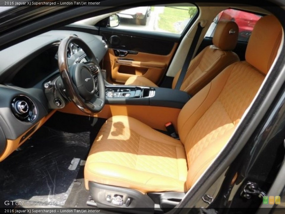London Tan/Jet Interior Photo for the 2016 Jaguar XJ Supercharged #113002015