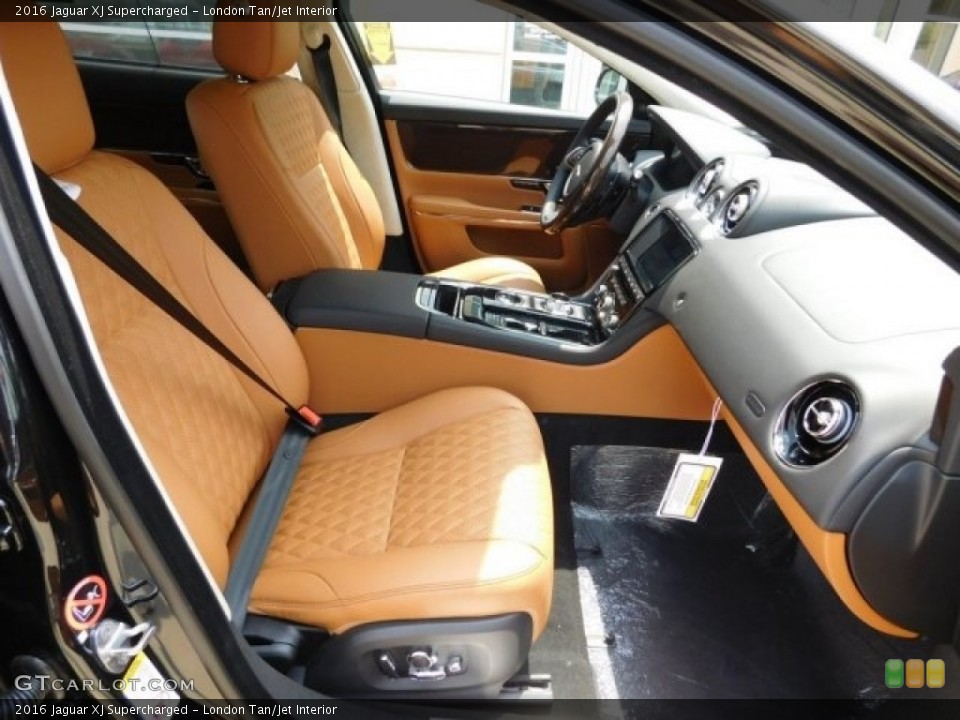 London Tan/Jet Interior Front Seat for the 2016 Jaguar XJ Supercharged #113002051