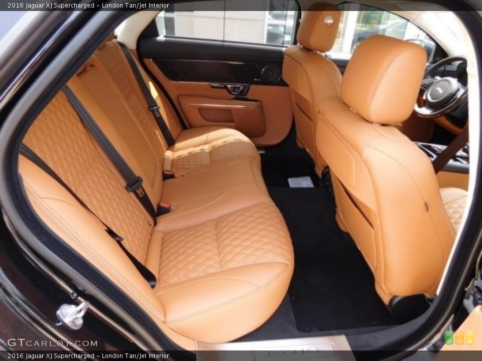 London Tan/Jet Interior Rear Seat for the 2016 Jaguar XJ Supercharged #113002279