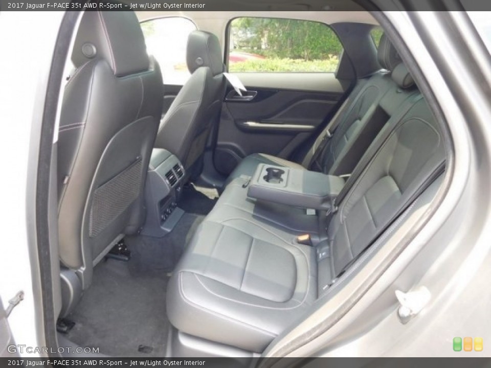 Jet w/Light Oyster Interior Rear Seat for the 2017 Jaguar F-PACE 35t AWD R-Sport #113007289
