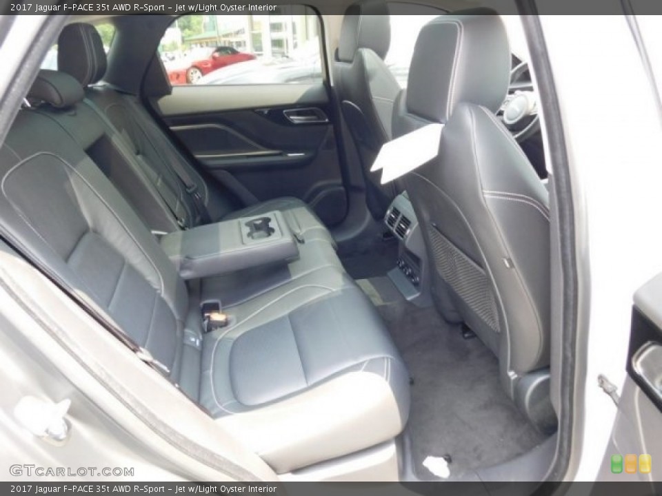 Jet w/Light Oyster Interior Rear Seat for the 2017 Jaguar F-PACE 35t AWD R-Sport #113007313