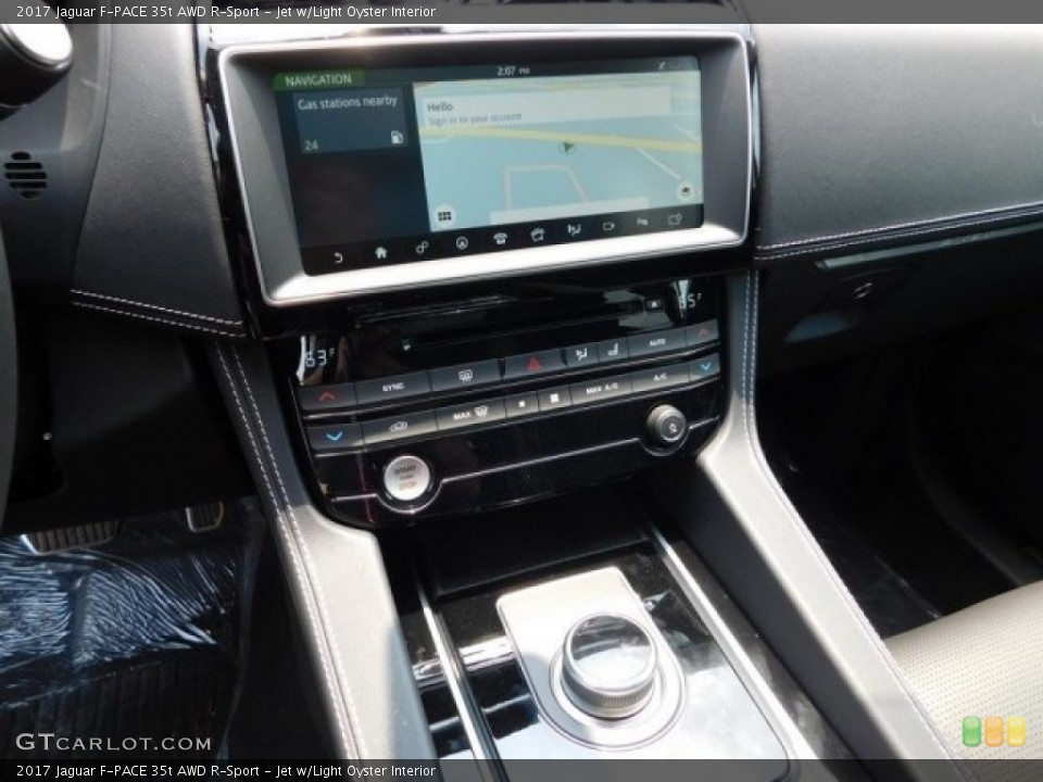 Jet w/Light Oyster Interior Controls for the 2017 Jaguar F-PACE 35t AWD R-Sport #113007319