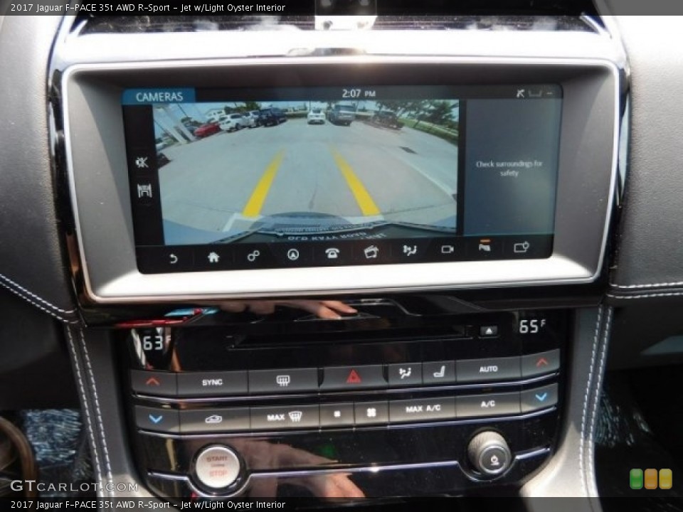Jet w/Light Oyster Interior Controls for the 2017 Jaguar F-PACE 35t AWD R-Sport #113007325