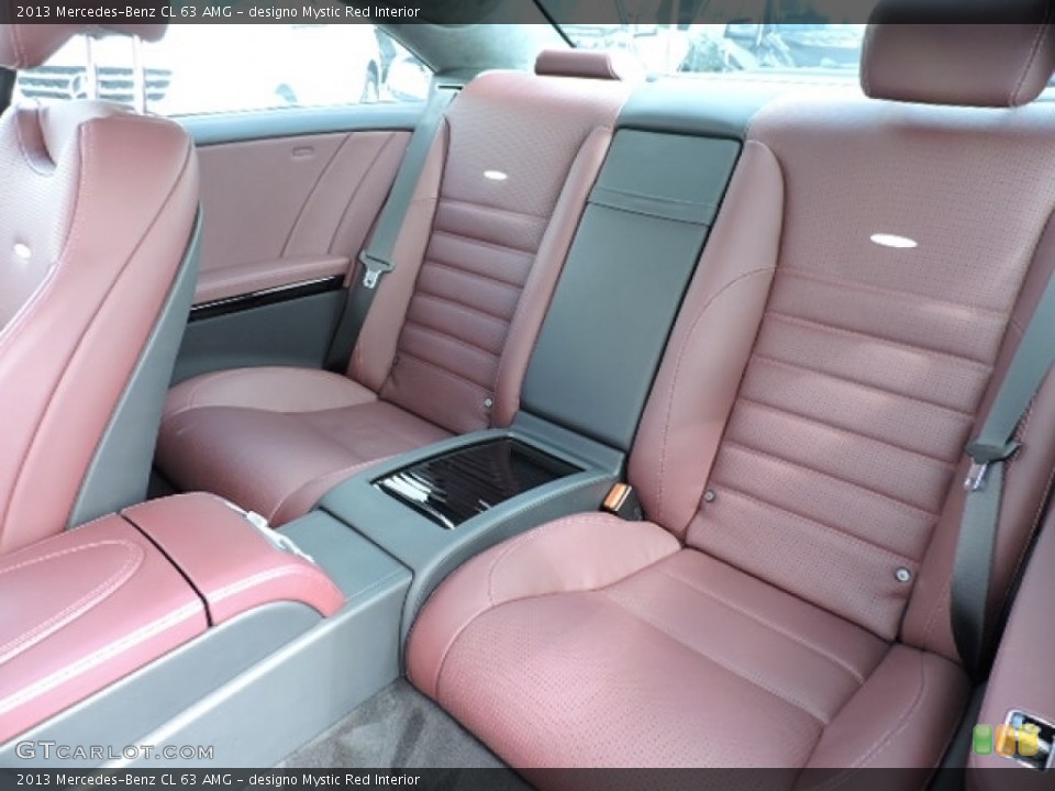 designo Mystic Red Interior Rear Seat for the 2013 Mercedes-Benz CL 63 AMG #113008003
