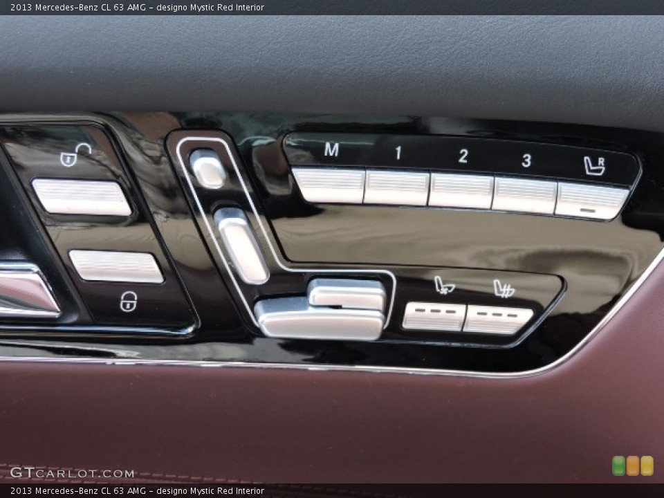 designo Mystic Red Interior Controls for the 2013 Mercedes-Benz CL 63 AMG #113008069