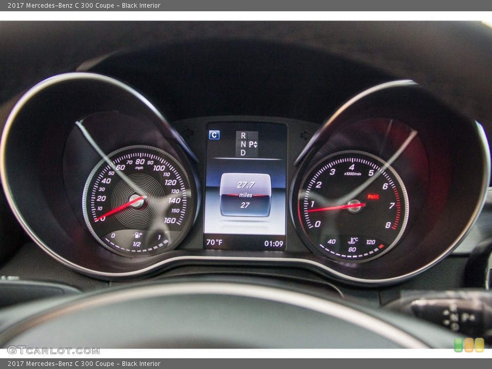 Black Interior Gauges for the 2017 Mercedes-Benz C 300 Coupe #113037597