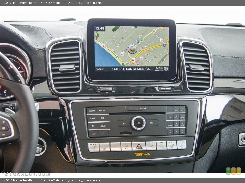 Crystal Grey/Black Interior Navigation for the 2017 Mercedes-Benz GLS 450 4Matic #113038701