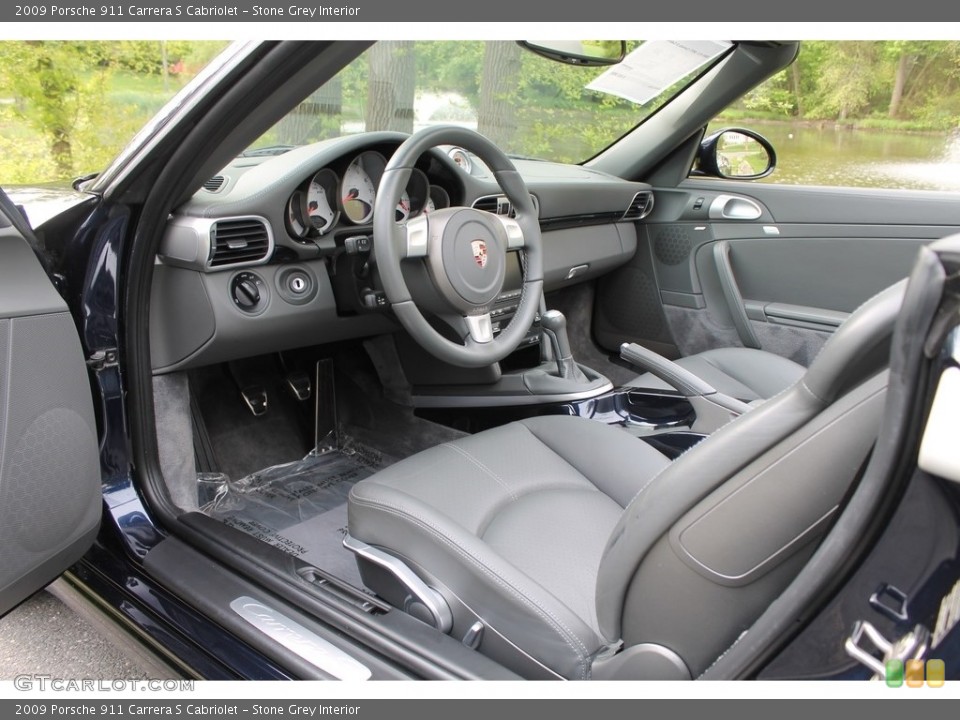 Stone Grey Interior Photo for the 2009 Porsche 911 Carrera S Cabriolet #113040561