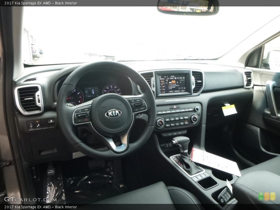 Black Interior Photo for the 2017 Kia Sportage EX AWD #113042019