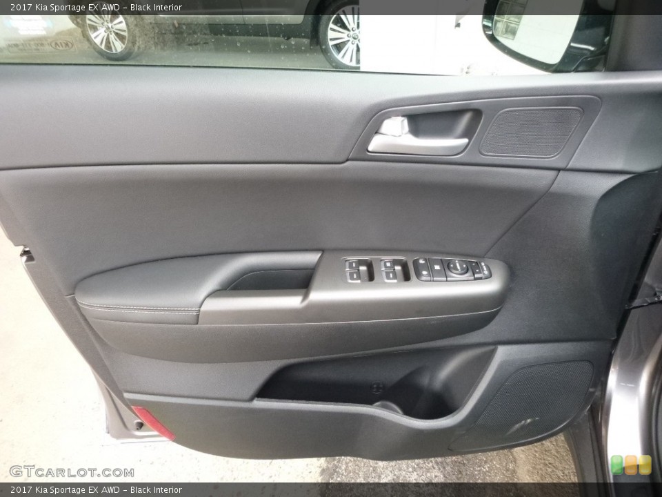 Black Interior Door Panel for the 2017 Kia Sportage EX AWD #113042043