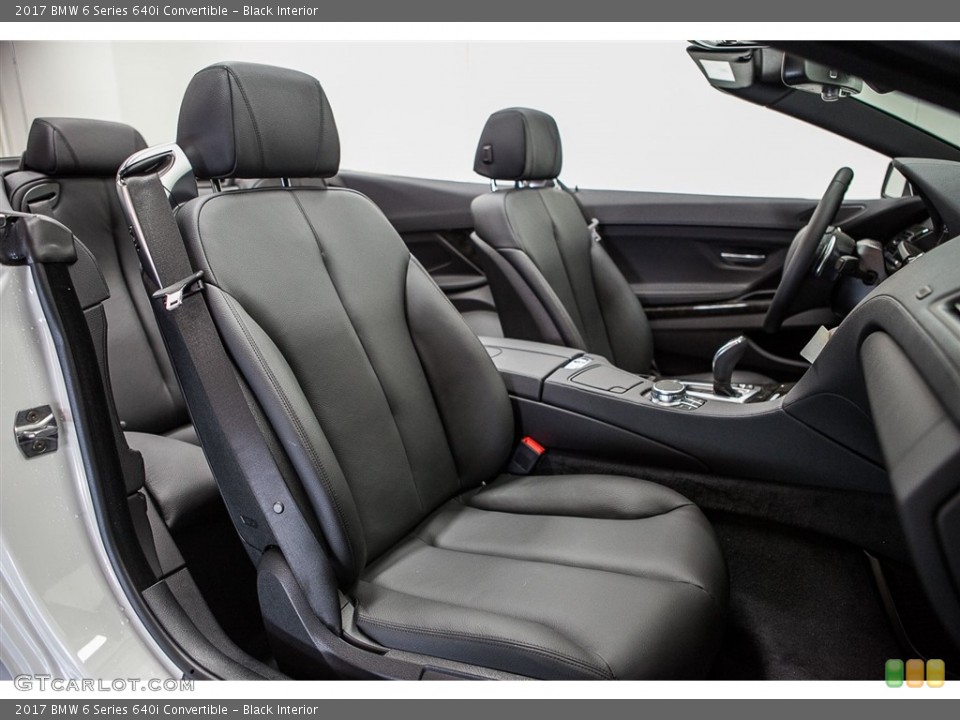 Black Interior Photo for the 2017 BMW 6 Series 640i Convertible #113043672