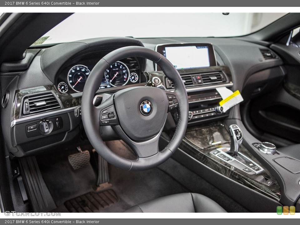 Black Interior Photo for the 2017 BMW 6 Series 640i Convertible #113043785