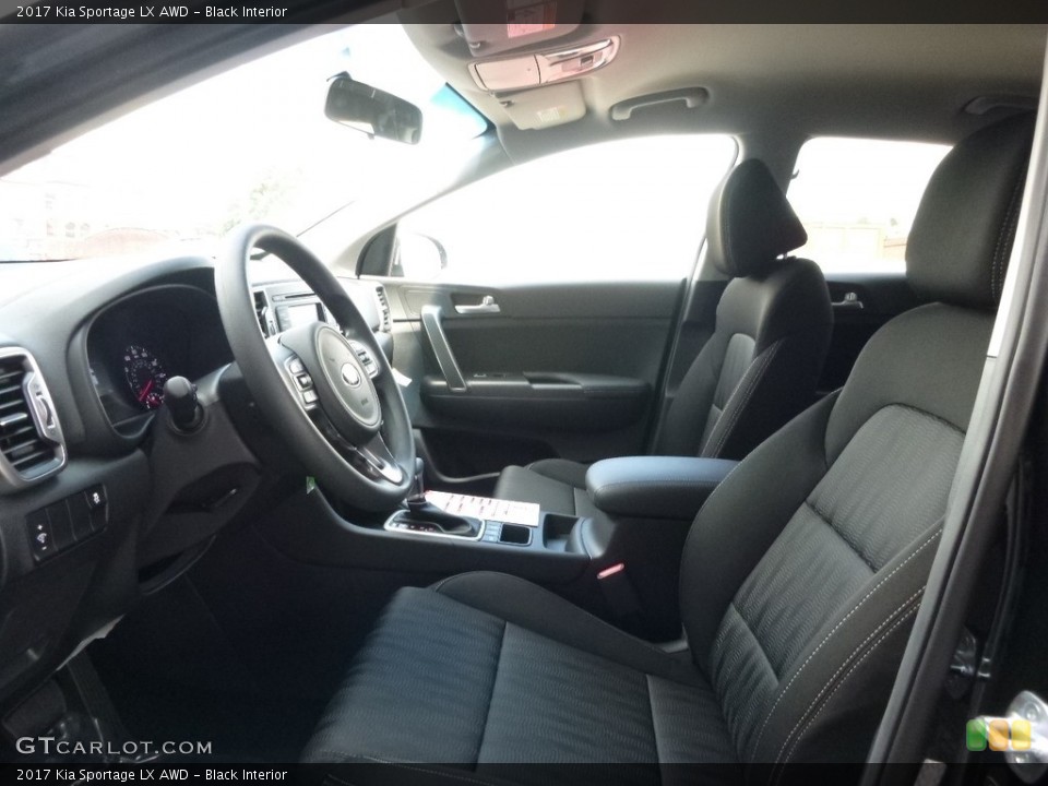 Black Interior Photo for the 2017 Kia Sportage LX AWD #113044074