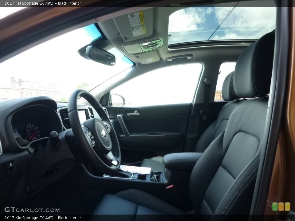 Black Interior Photo for the 2017 Kia Sportage EX AWD #113044566