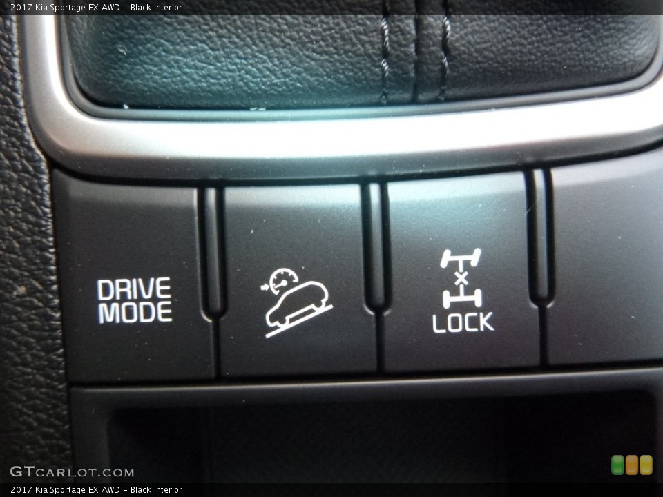 Black Interior Controls for the 2017 Kia Sportage EX AWD #113044749