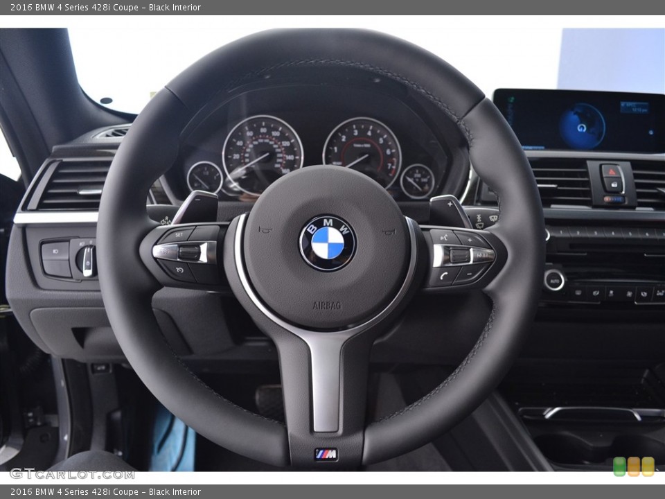 Black Interior Steering Wheel for the 2016 BMW 4 Series 428i Coupe #113050227