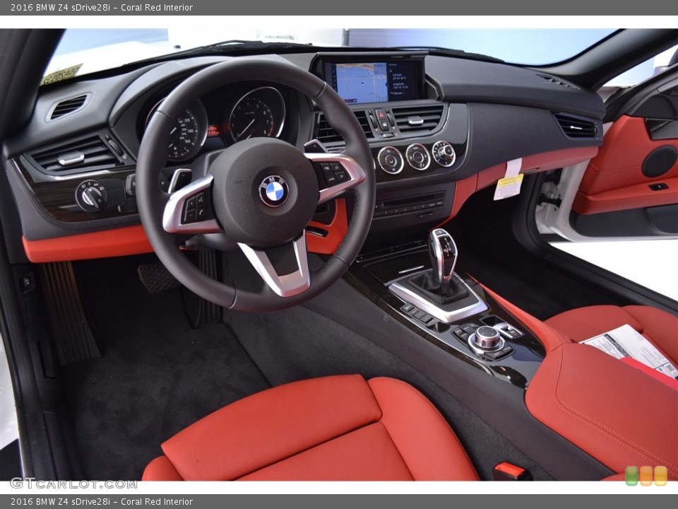 Coral Red Interior Prime Interior for the 2016 BMW Z4 sDrive28i #113074223