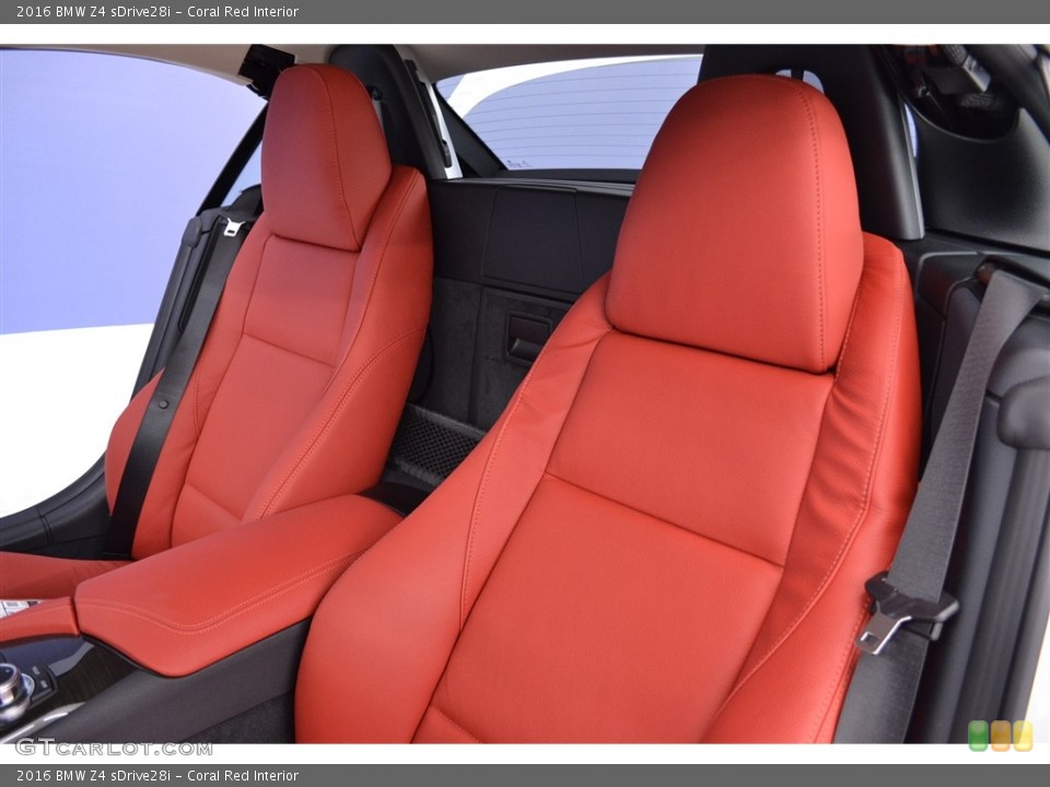 Coral Red Interior Front Seat for the 2016 BMW Z4 sDrive28i #113074250