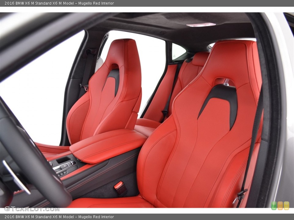 Mugello Red Interior Front Seat for the 2016 BMW X6 M  #113074955