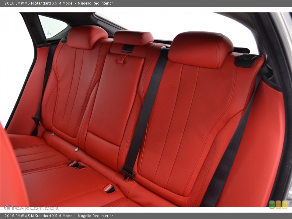 Mugello Red Interior Rear Seat for the 2016 BMW X6 M  #113074973