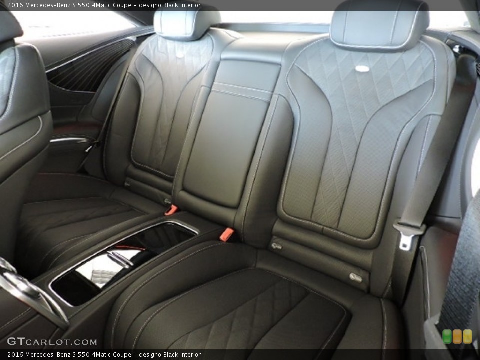 designo Black Interior Rear Seat for the 2016 Mercedes-Benz S 550 4Matic Coupe #113092760