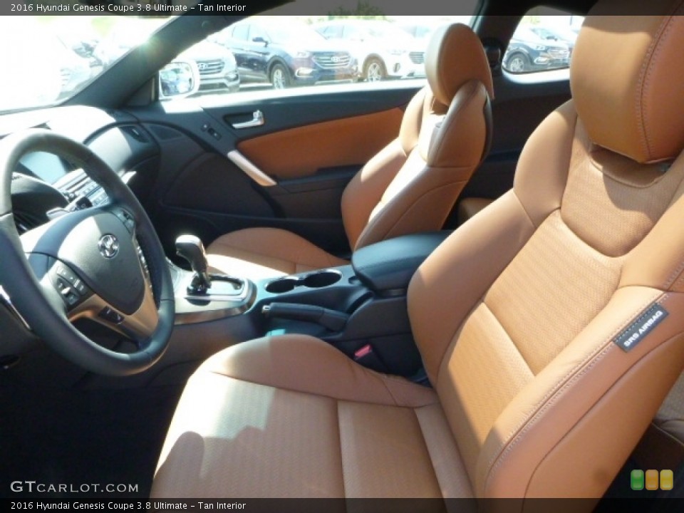 Tan Interior Front Seat for the 2016 Hyundai Genesis Coupe 3.8 Ultimate #113108029